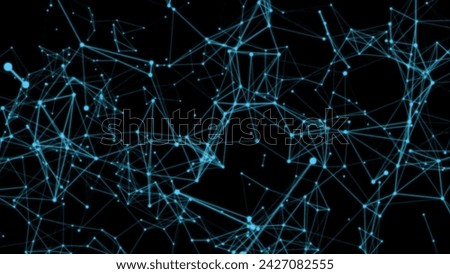 Abstract digital background of points, lines and triangles. Hitech digital design concept for Ads, brochures, flyers, magazine, business card, banner. Connection structure data visualization.