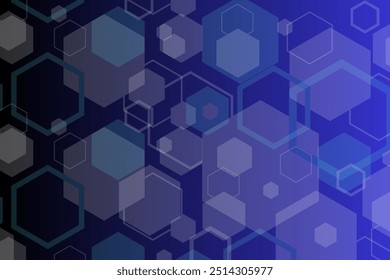 Abstract Digital Blue Hexagons Business or Science Background. Medical Research or Tech Innovation Online Webinar Presentation Event. Conference or Forum Vector Illustration Backdrop - Powered by Shutterstock