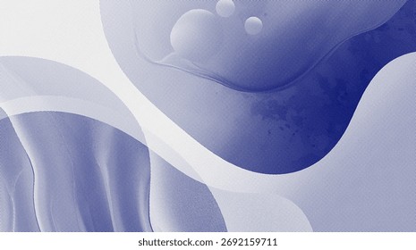 Abstract digital composition with delicate blue and white gradients, featuring smooth flowing curves and futuristic lighting effects