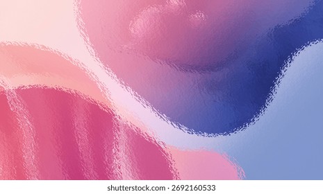 Abstract digital composition with delicate blue and pink gradients, featuring smooth flowing curves and futuristic lighting effects