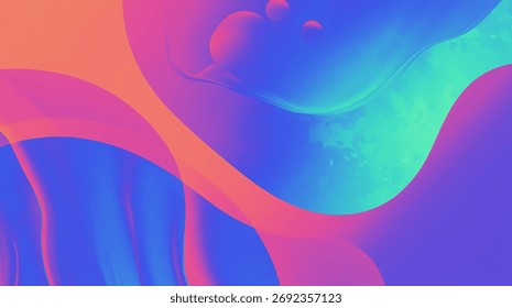 Abstract digital composition with delicate gradients, featuring smooth flowing curves and futuristic lighting effects