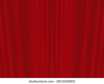 abstract digital composition dominated by a series of vertical lines and stripes in varying shades of red. The color palette spans from deep maroon and burgundy to lighter, more vibrant crimson tones, creating a subtle gradient and a sense of depth across the frame. The varying widths of the vertical bars give the impression of a dense, stylized curtain, a sleek barcode, or a complex motion-blur effect. The overall design is minimalist, modern, and monochromatic, emphasizing linear patterns and geometric structure.