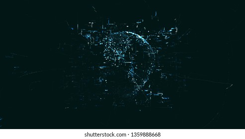 Abstract digital data background