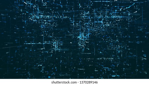 Abstract digital data background