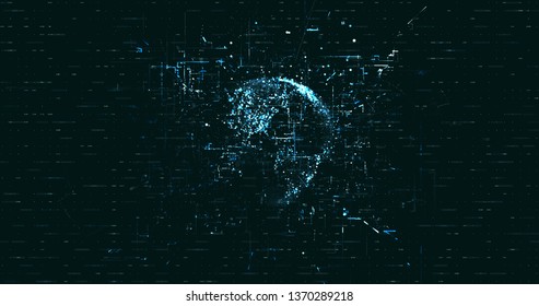Abstract digital data background