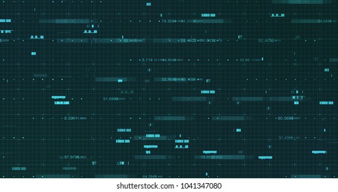 Abstract digital data background. 3D rendering