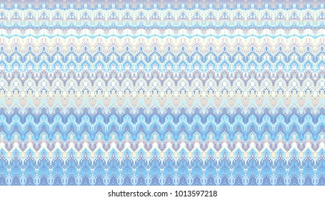 Abstract digital fractal pattern. Horizontal orientation. Chevron pattern.