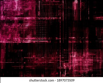 Abstract Digital Glitch Background Texture. Detailed Generative Art. 