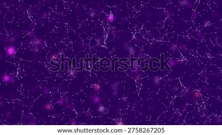 Abstract digital network nodes connection technology background