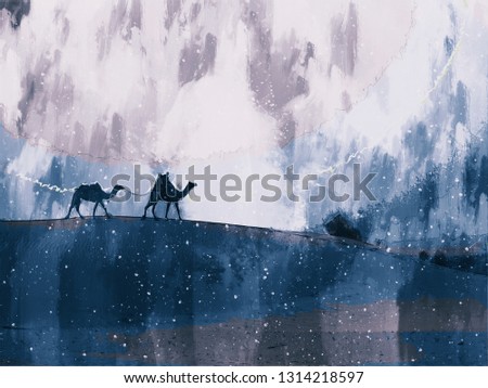 Similar – Image, Stock Photo Black Peter Winter Snow