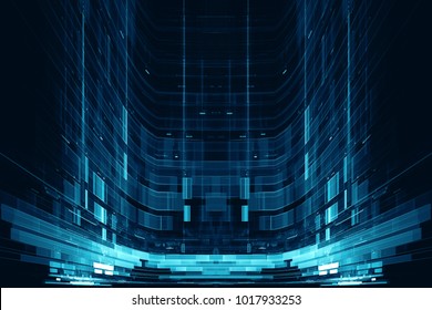 Abstract digital science fiction futuristic background