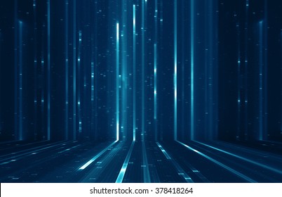 Abstract Digital Science Fiction Matrix Like Background