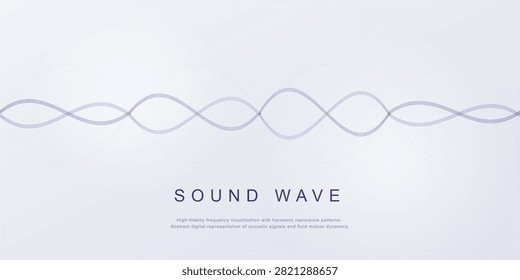 Abstract digital sound wave visualization with harmonic resonance