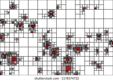 Abstract digital square pattern 