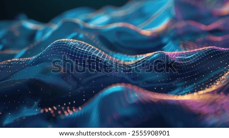 Abstract Digital Waveform Network Landscape