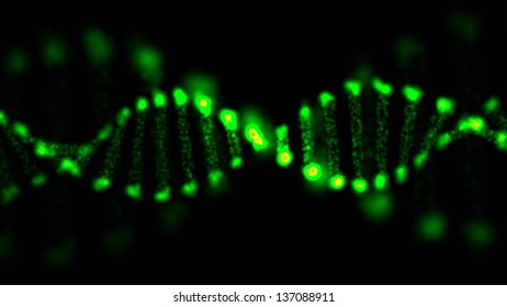 Abstract DNA, futuristic molecule, cell illustration. - Shutterstock ID 137088911