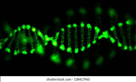 Abstract DNA, futuristic molecule, cell illustration. - Shutterstock ID 138417965