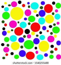 Abstract Dot Background Colorful Circle Stock Illustration 1540255688 ...