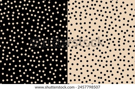 Abstract dots patterns. Seamless backdrop.