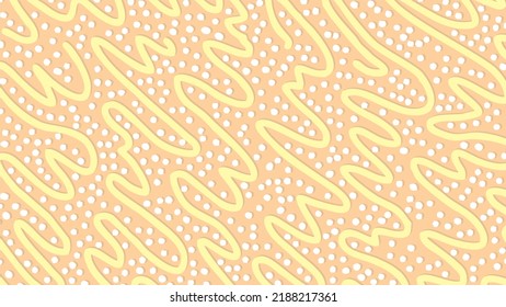 Abstract Dots And Worm Pattern Background. Soft Color Tones. 