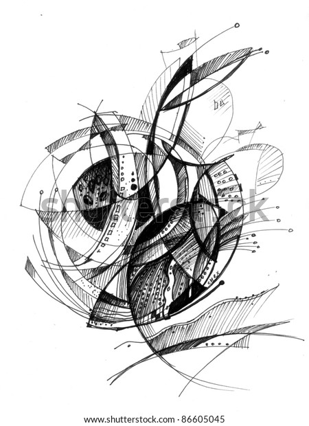 abstract drawing ideas in pencil