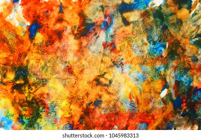 abstract drawing by hand oil paints. background, texture