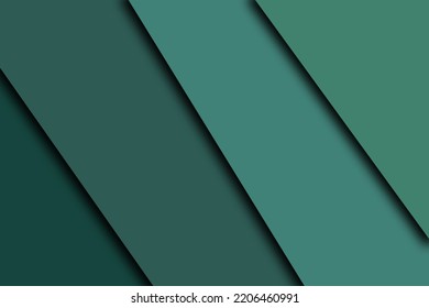 Abstract drawing. Elements of viridian colors are placed at an angle. Horizontal image Stock Illustration