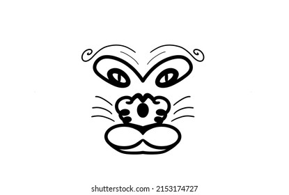 Abstract drawing monkey 