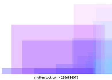 Abstract Dynamic Overlap Square Shape Purple  Background. Gradient Template Design Illustraton.