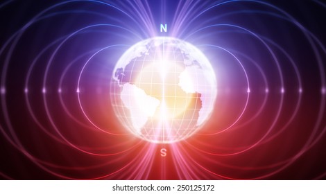 Abstract Earth with magnetic fields