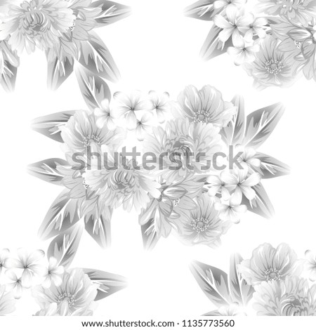 Similar – Summer Flowers Frame Background