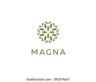 Abstract elegant tree leaf flower logo icon design. Universal creative premium symbol. Graceful jewel boutique sign. - Powered by Shutterstock