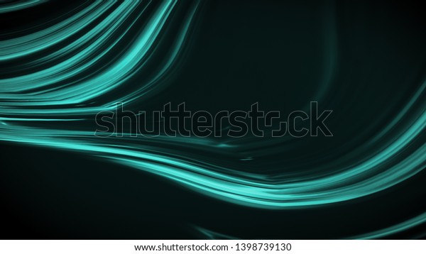 Abstract emerald green background with waves\
luxury. 3d illustration, 3d\
rendering.