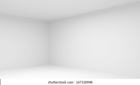 Abstract Empty White Room Interior 3d Stock Illustration 167120948 ...