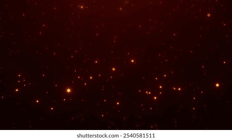 Abstract Fire background created from dust and fire particles fire particles in 4K, abstract red particles.

