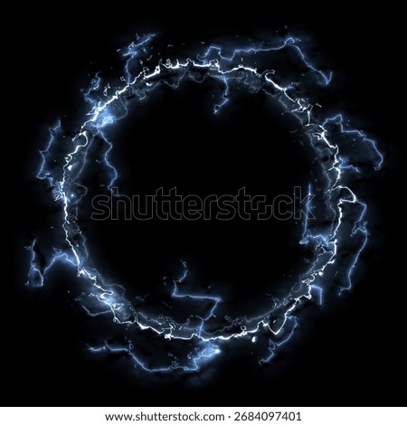 Abstract Flash FX explosion electric energy shockwave effect, Electrical current, glow neon. for visual effects, fight scenes, cartoon style.