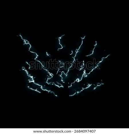 Abstract Flash FX explosion electric energy shockwave effect, Electrical current, glow neon. for visual effects, fight scenes, cartoon style.
