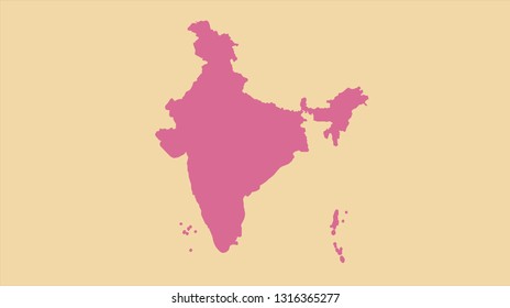 Abstract Flat Colorful India Map Stock Illustration 1316365277 ...