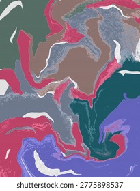 Abstract flat paint texture background. Grunge map style pattern. Vertical artistic design for cover and layout. illustration digital