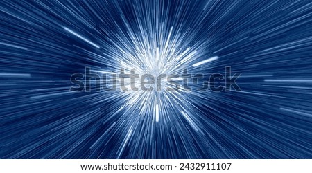 Abstract flight in space hyper jump  illustration 