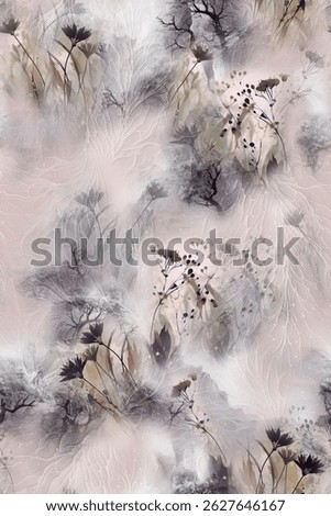 Abstract floral art background vector. Wallpaper of spring colorful flowers garden. Isolated on white for greeting cards, Easter, thanksgiving. Spring set, background , generate ai