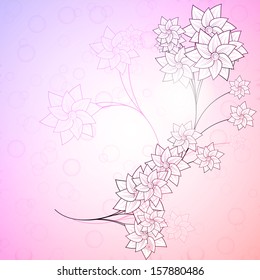 Abstract floral background