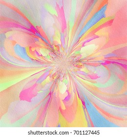 Abstract Flower Burst Painting