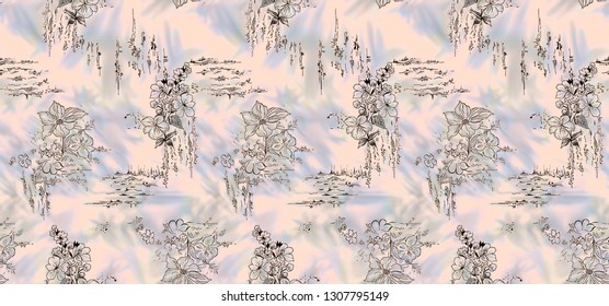 abstract  flower fabric texture  pattern