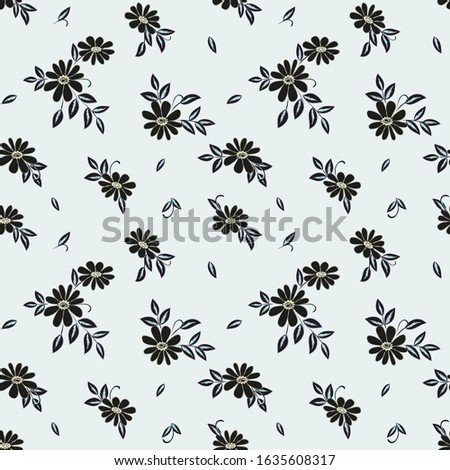 Abstract flower seamless pattern background