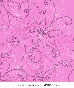 Abstract flowers background