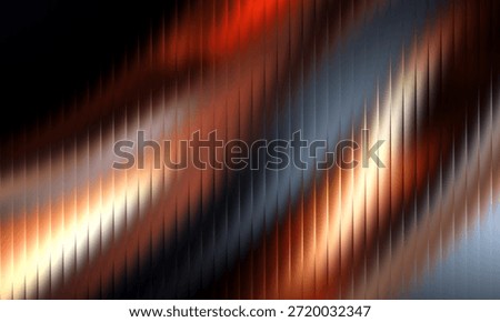 Abstract flowing lines background. Wavy red orange color smooth soft gradient wallpaper. Movement elegant texture design. Graphic backdrop.