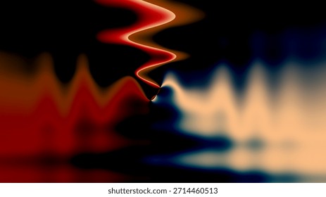 Abstract fluid distortion background with dramatic flowing waves and high contrast color blend creating a cinematic artistic backdrop for modern creative design projects