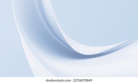 Abstract fluid metallic white grey wave in motion bright light background 3d render  Clear design element for backgrounds  banners  wallpapers  posters   covers 