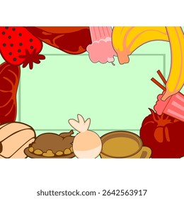 abstract food pattern background 10